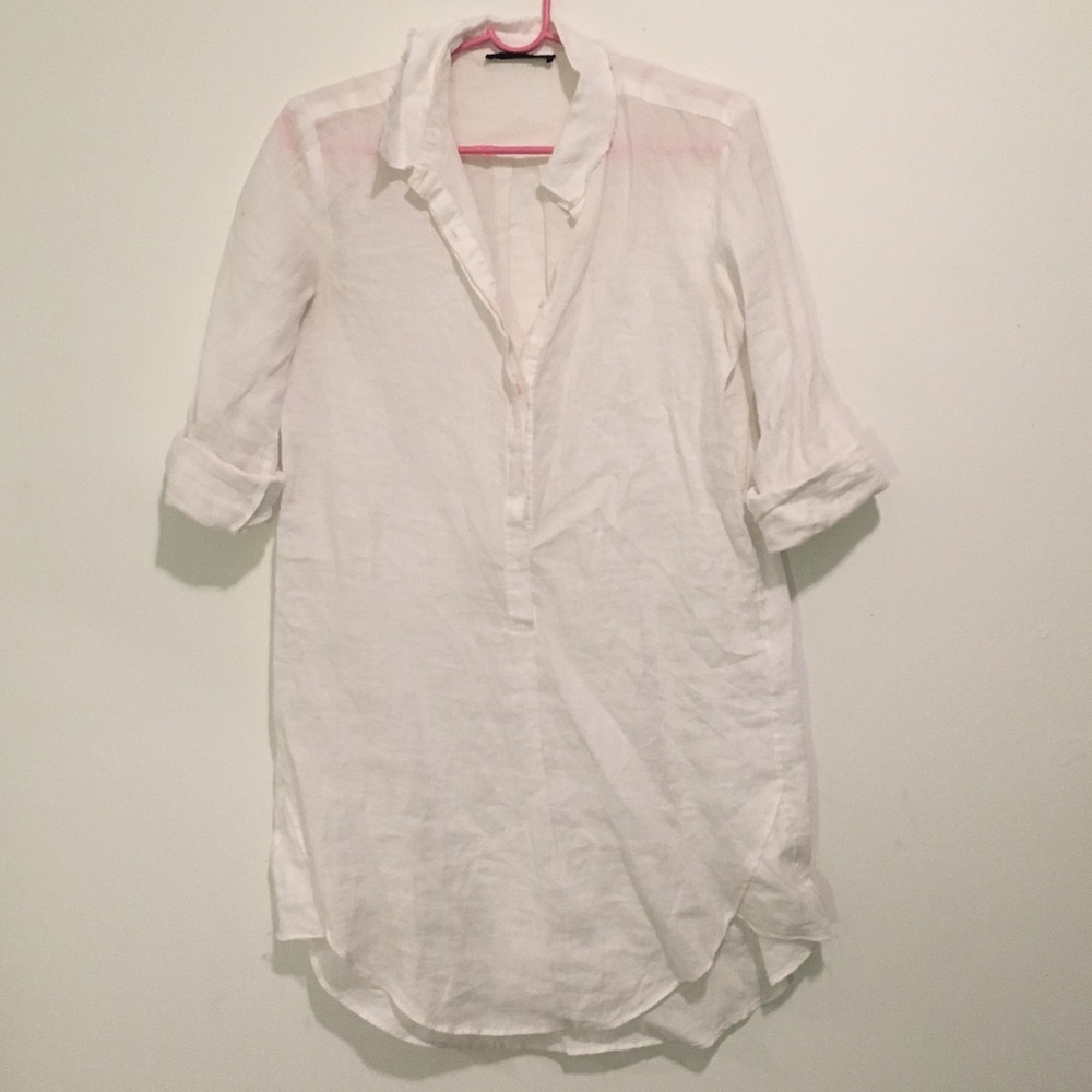 Spring Linen Button Up Tunic
