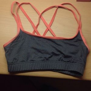Grey sports bra