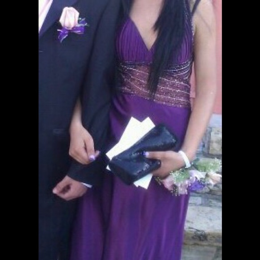 Beautiful purple prom dress