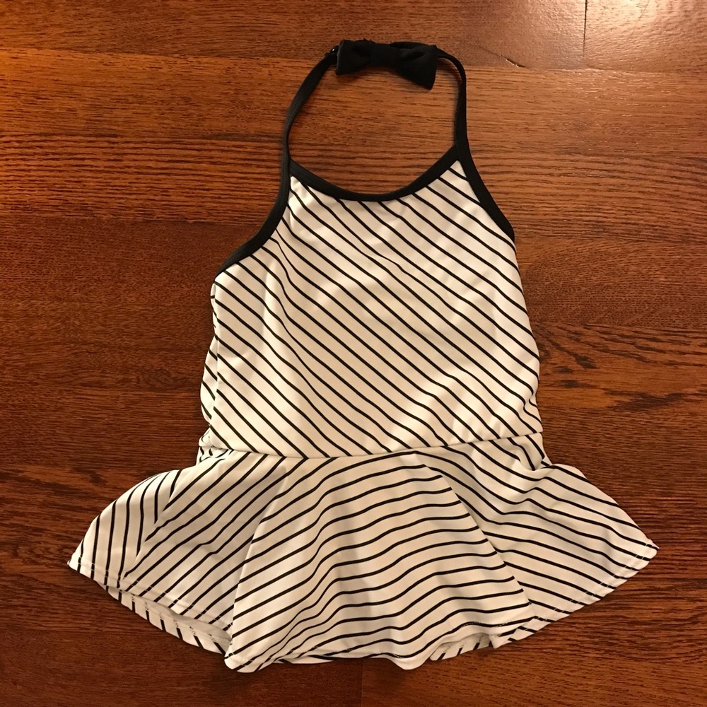 Halter-neck swim-dress