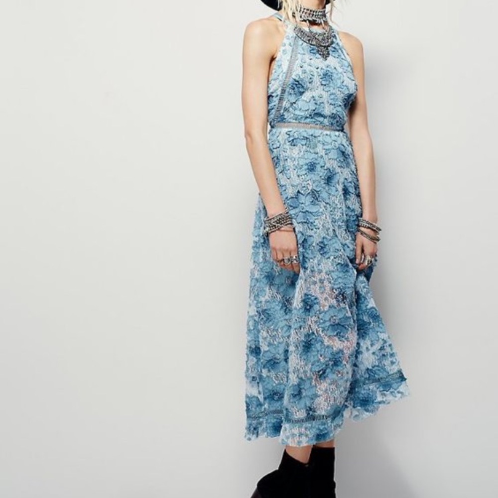 EUC FreePeople Laced Heart Dress