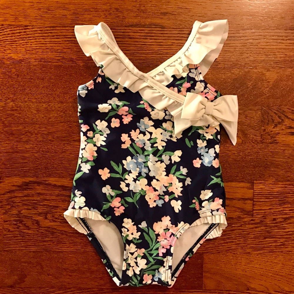 Floral one-piece swimsuit