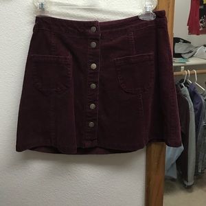 brandy melville button up skirt