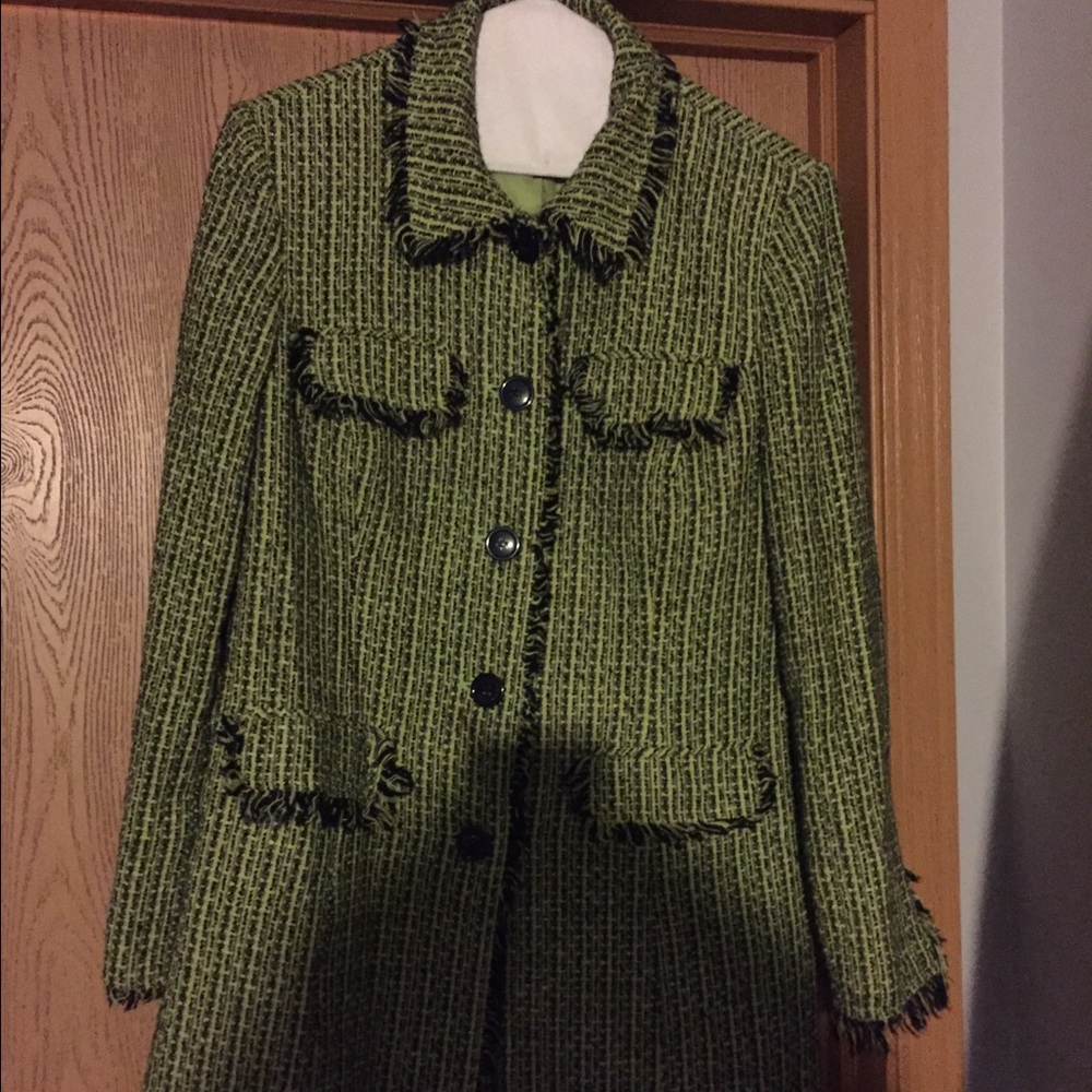 Green/Black Blazer, Size 12