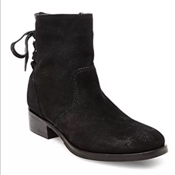 Steve Madden Black Suede Booties - Picture 1 of 8