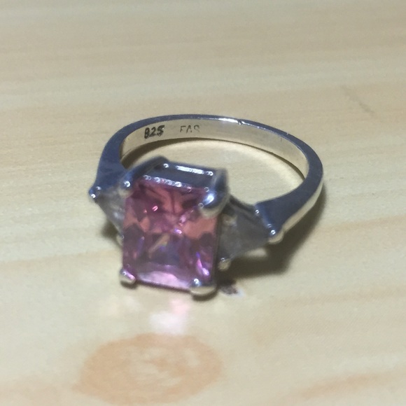 Vintage sterling silver ring w stones - Picture 2 of 5