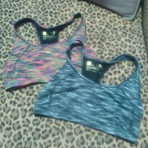 Sports bra and zip pullover bundle