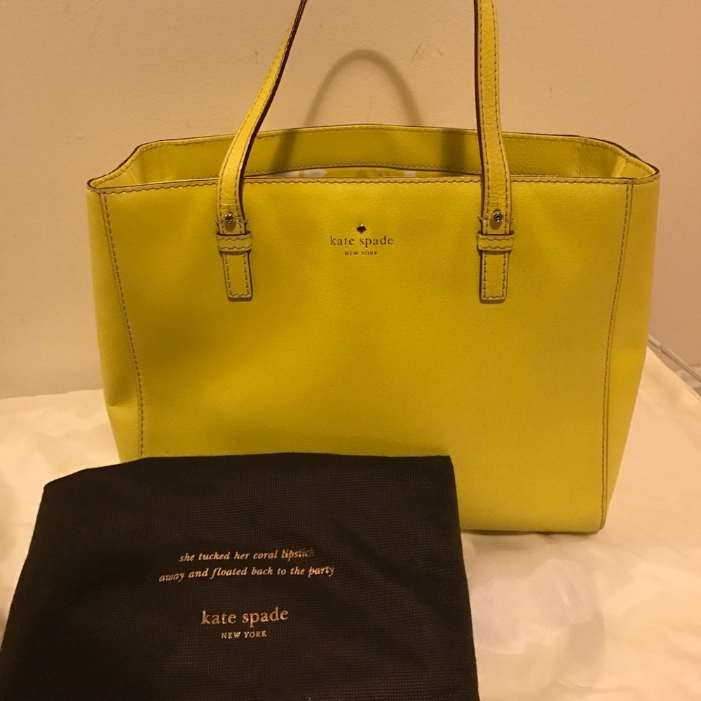 Yellow Kate Spade tote