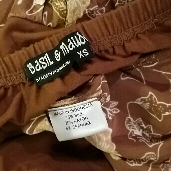 Basil & Maude Strapless Silk Dress Xsmall - Picture 4 of 4