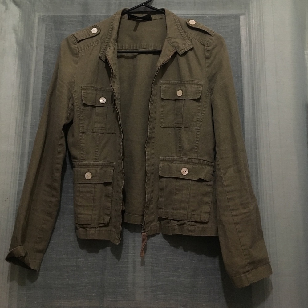 Army green bomber jacket/blazer