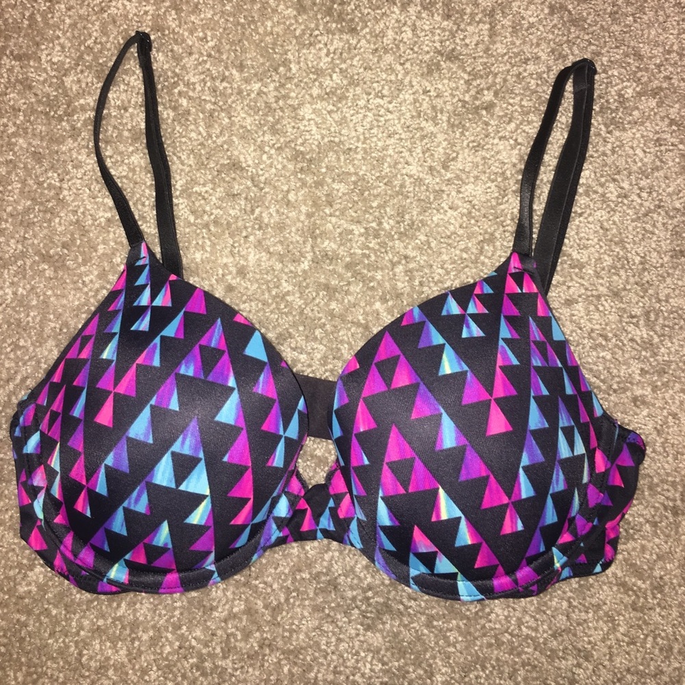 Limited Pink Victoria's Secret Push Up Bra - 32C
