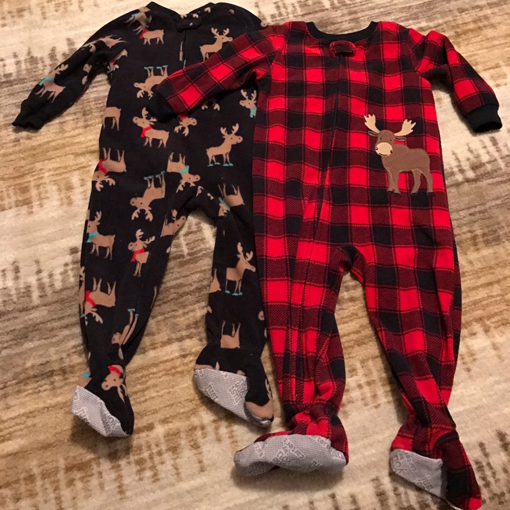 Sold! Fleece pajamas 18 months