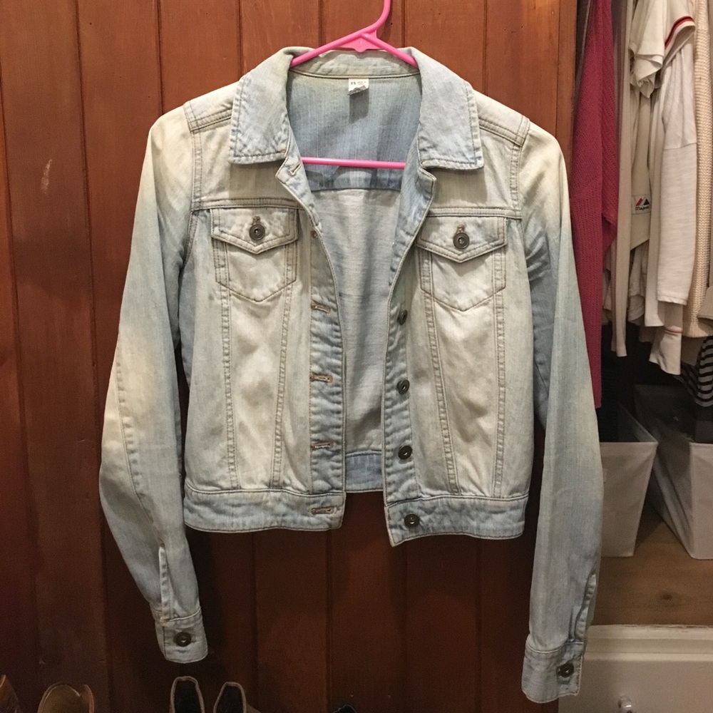 Light wash denim vest from Nordstrom Brass Plum