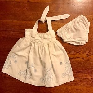 Janie and Jack halter tie linen dress