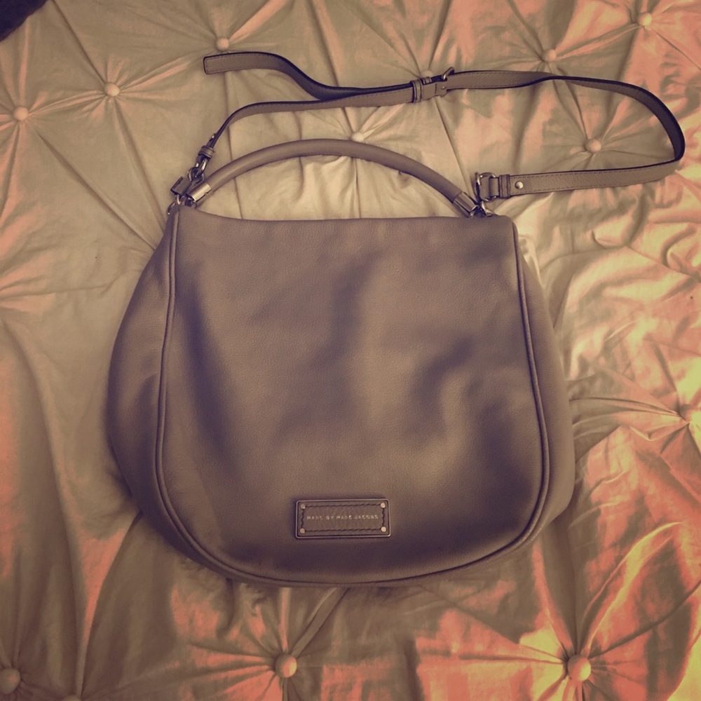 Marc Jacobs Grey Leather Large Crossbody