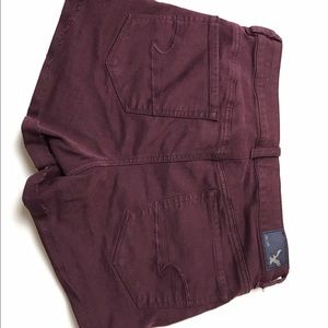 Maroon American Eagle shorts