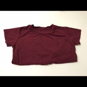 Basic cord maroon T