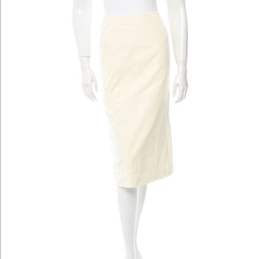 JIL SANDLER Spring skirt!! Lovely pale yellow!