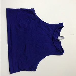 Blue crop top