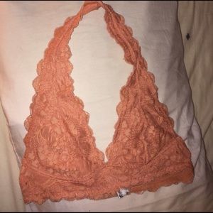Free people lace halter bralette