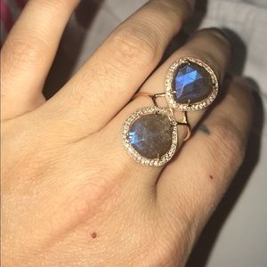 Jacquie aiche teardrop infinity ring