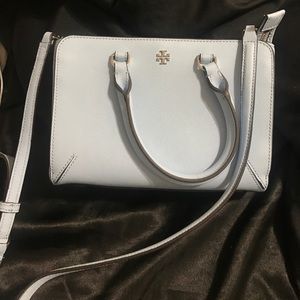 100% authentic tory burch baby blue