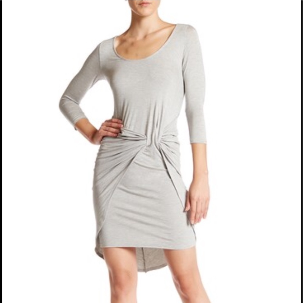 Vanity Room Asymmetrical Gray Dress.
