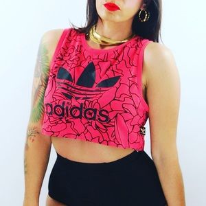 Adidas Tops - Adidas Floral Crop Top Adidas Tops - Adidas Floral Crop Top