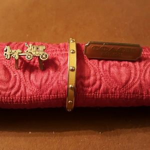 3 PIECE COACH JEWELRY LOT BANGLE & LOGOS