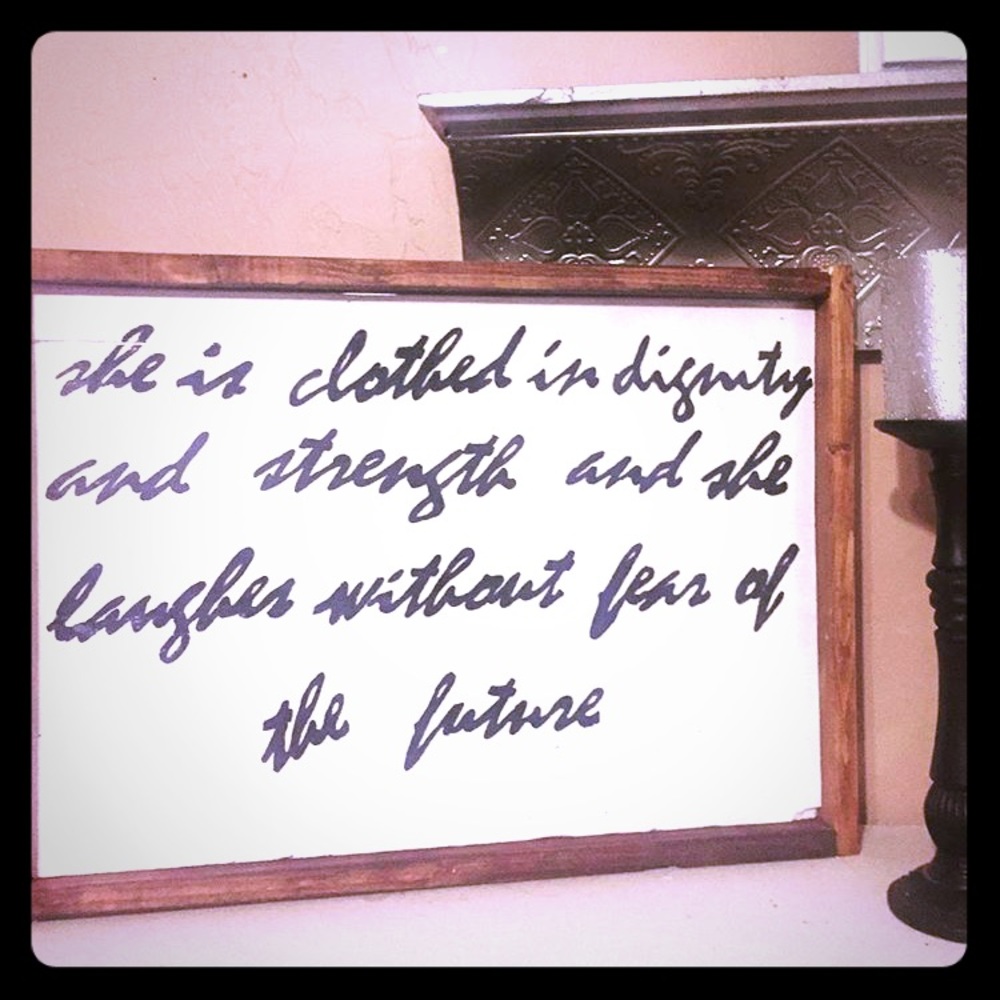Handmade wood sign