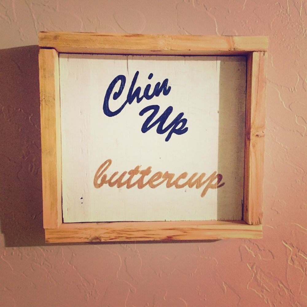 Handmade wood sign