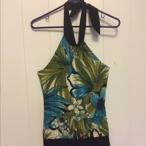 Flower halter top
