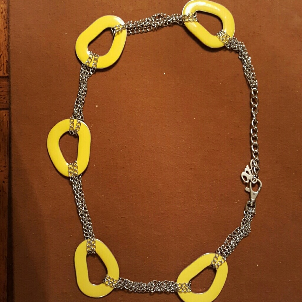 AX ARMANI EXCHANGE VINTAGE YELLOW RUNWAY BELT