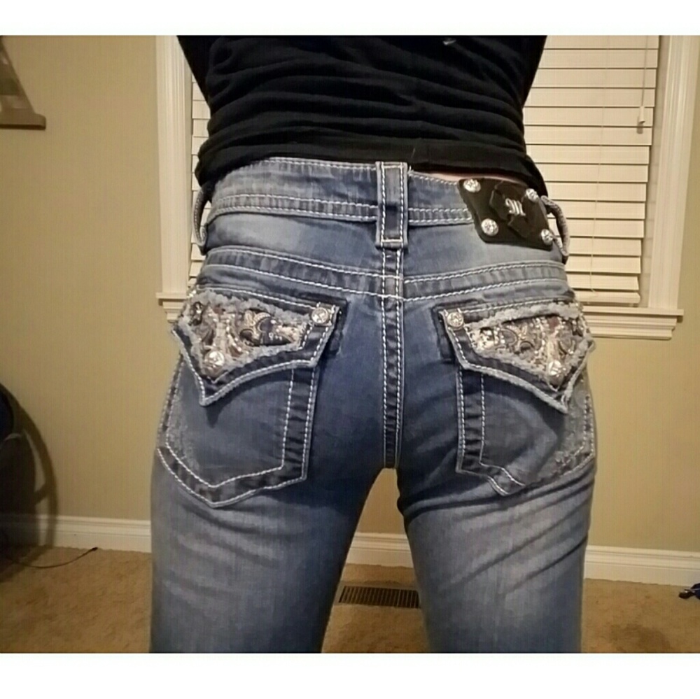 Miss Me - Jeweled Boot cut Jeans