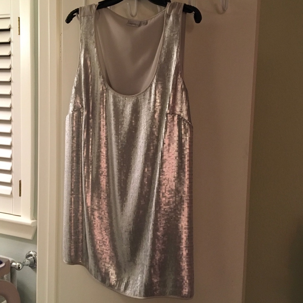 Halogen sequined tank