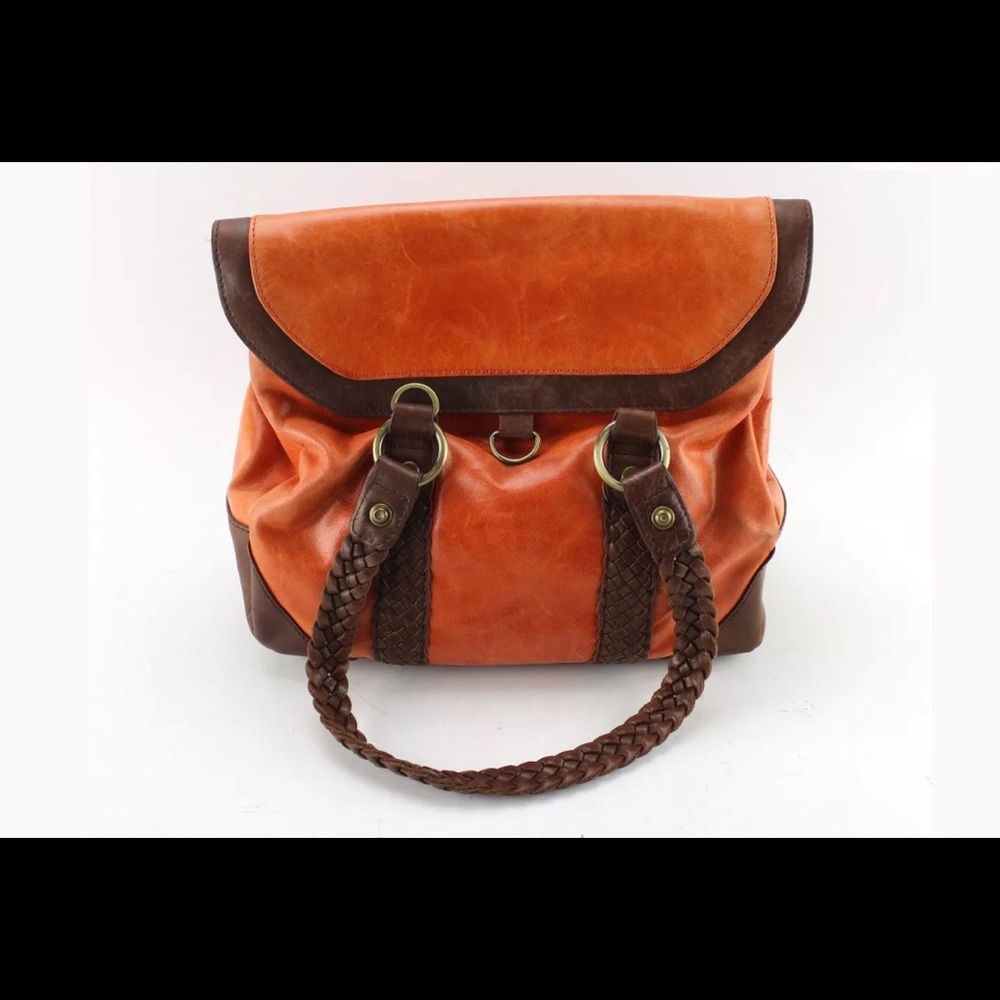 🌷Women's NAN. Orange Leather Shoulder Purse 👜
