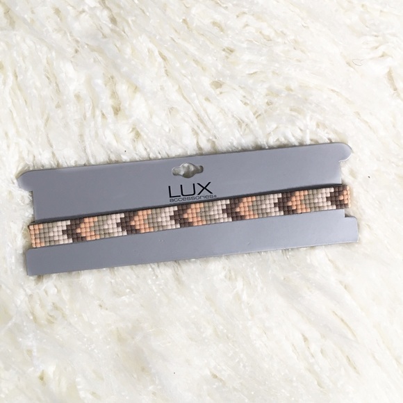 Lux Jewelry - Lux Geometric Print Choker