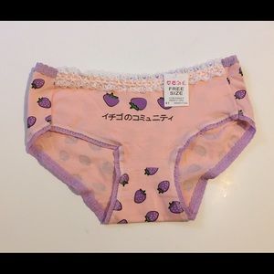 Lolita strawberry underwear cute and sexy S