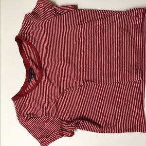 Cropped stripped T