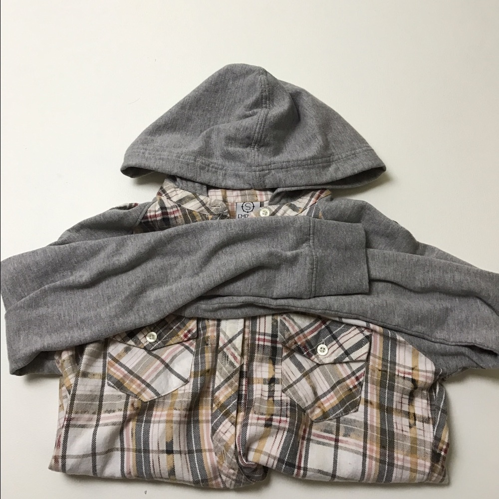 Hooded flannel