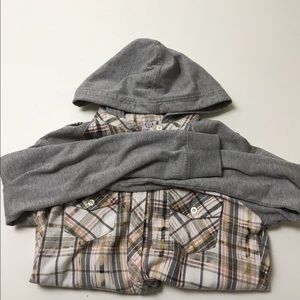 Hooded flannel