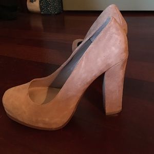 Price Drop! Steve Madden Sabrina nude suede heels
