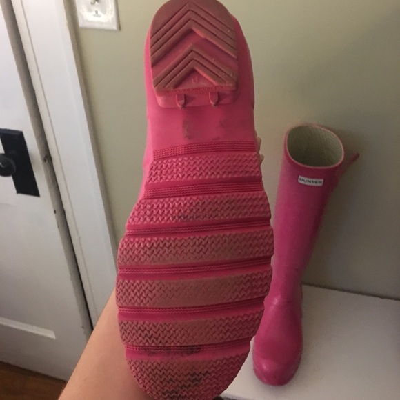 Tall Hunter Rainboots size 7, pink - Picture 3 of 3