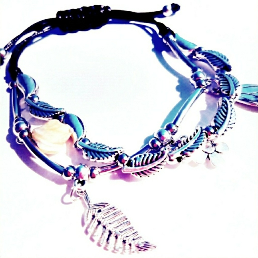 Floral boho bracelet - Picture 5 of 6