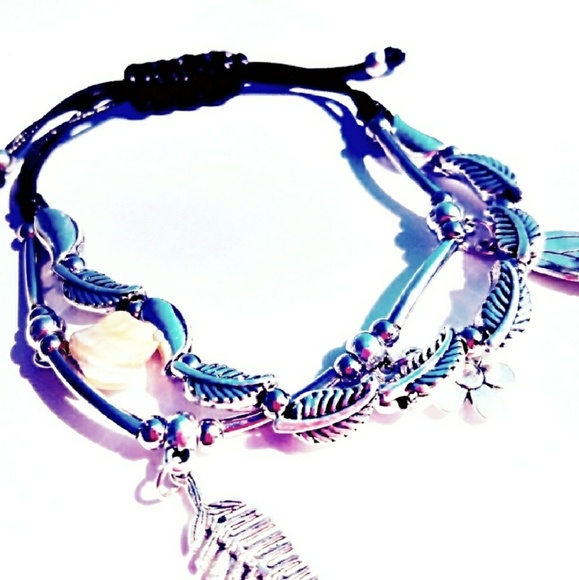 Floral boho bracelet - Picture 2 of 6