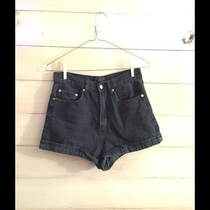Forever 21 - Black High Waisted Jean Shorts
