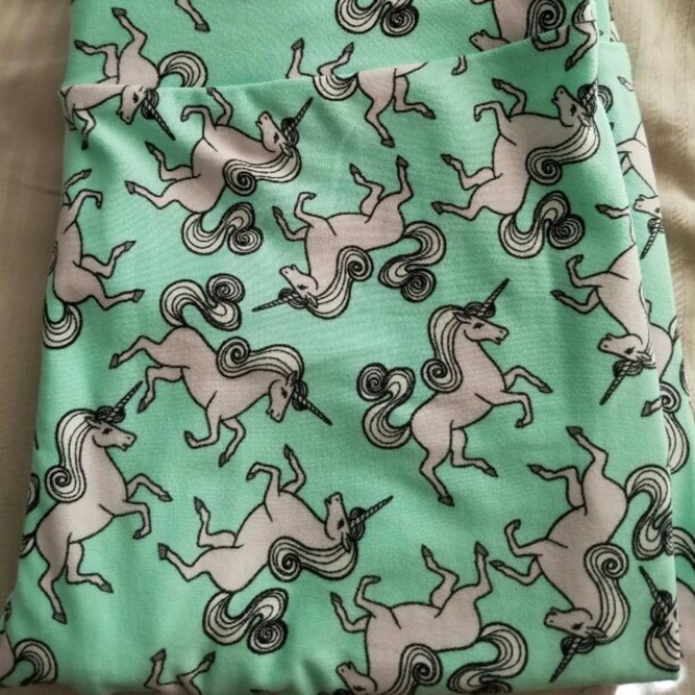 LulaRoe ONE SIZE Unicorn Leggings - Picture 1 of 2
