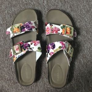 Madden Girl floral slides
