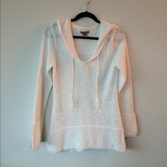 Kenar Tops - Kenar open knit/woven  white tunic