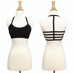 Strappy Back Caged Padded Bralette Strappy Back Caged Padded Bralette